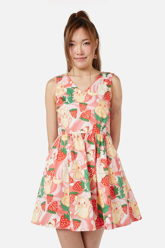 Image of a model wearing Dress. Productname: Oh Me Oh My Mini Dress in Multi colour by brand - Dangerfield