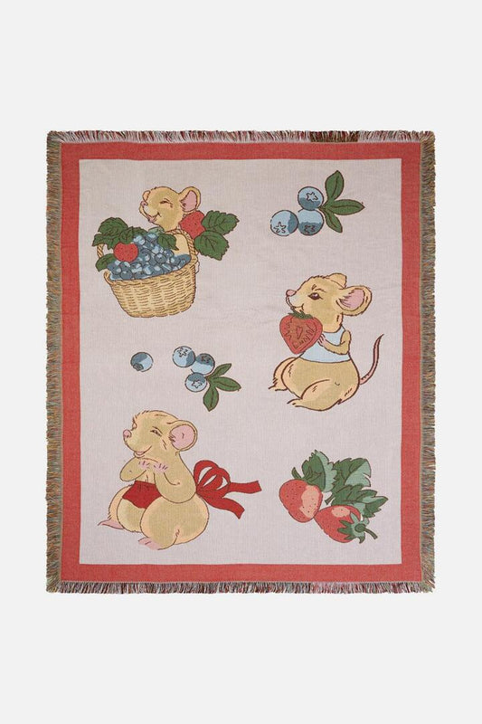 Image of Blankets. Productname: Hamper Throw in Pink colour by brand - Dangerfield