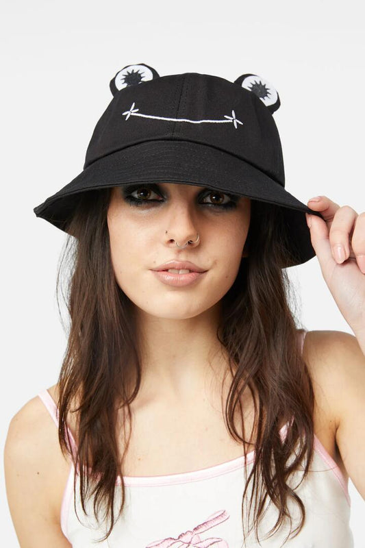 Image of Hats. Productname: Froggo Hat in Black colour by brand - Dangerfield