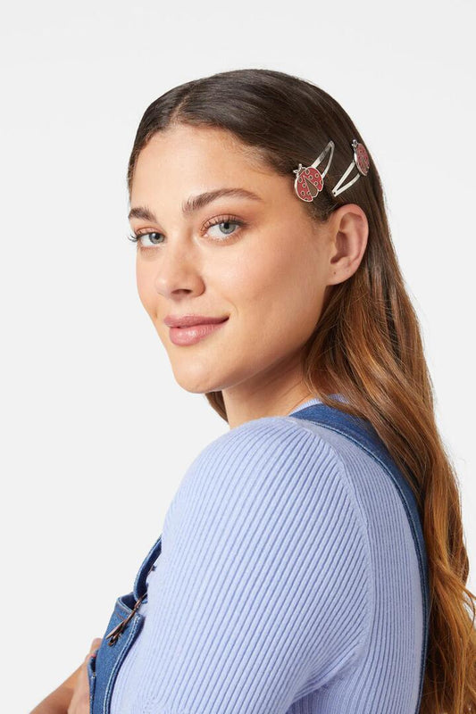 Image of Hair Accessories. Productname: Lady Bird Hair Clips in Red colour by brand - Princess Highway