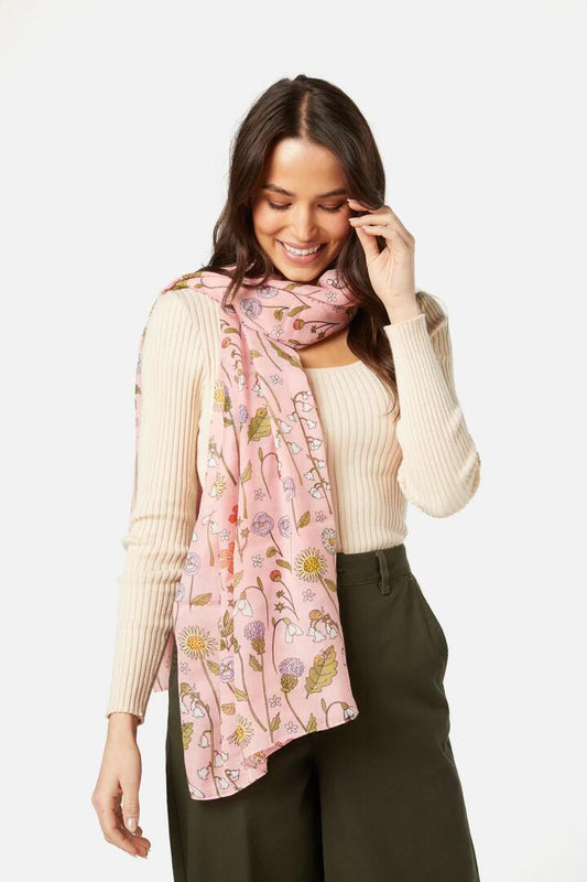 Image of Accessories. Productname: Spring Garden Scarf in Pink colour by brand - Princess Highway
