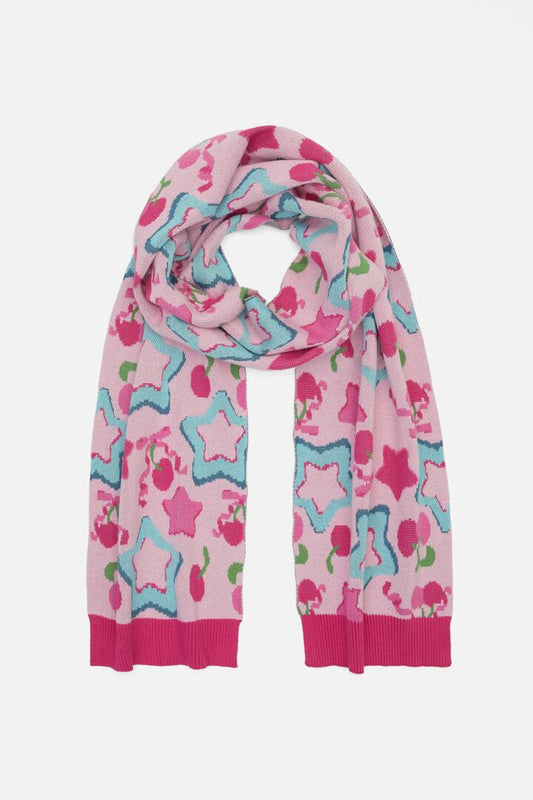 Image of Accessories. Productname: Sweet Cherry Scarf in Pink colour by brand - Black Friday
