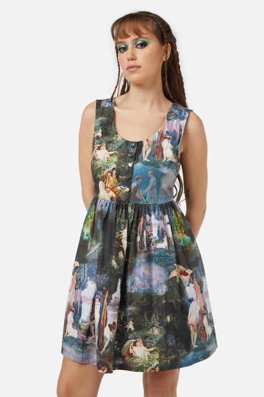 Image of a model wearing Dress. Productname: Love In Idleness Dress in Multi colour by brand - Black Friday
