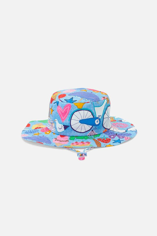 Image of Hats. Productname: Lorne Kids Hat in Blue colour by brand - Princess Highway Kids