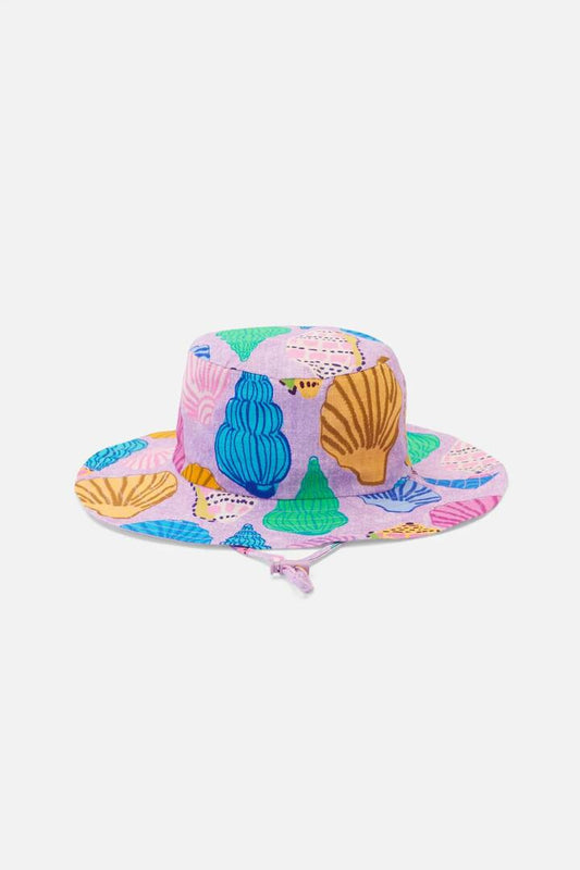 Image of Hats. Productname: Shells Kids Hat in Lilac colour by brand - Princess Highway Kids