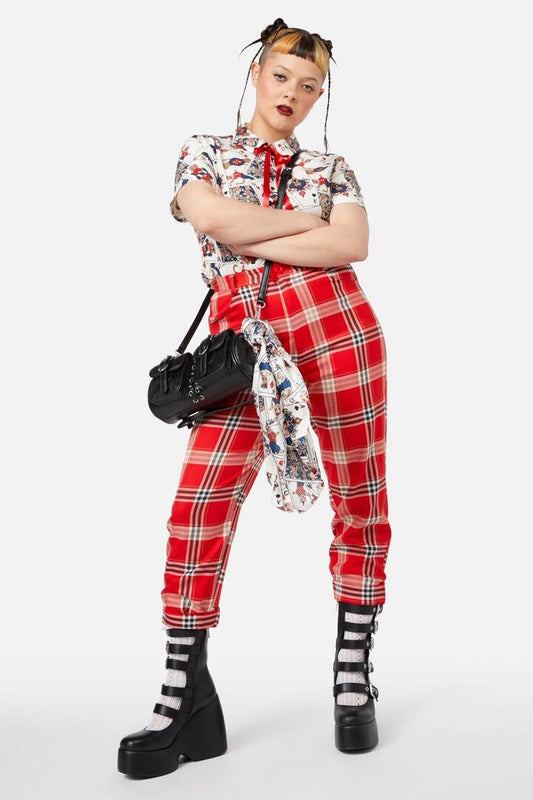 Image of Accessories. Productname: Queen Of Cats Satin Scarf in Cream colour by brand - Dangerfield