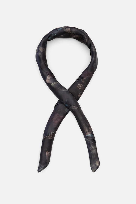 Image of Accessories. Productname: Night Moth Satin Scarf in Black colour by brand - Black Friday