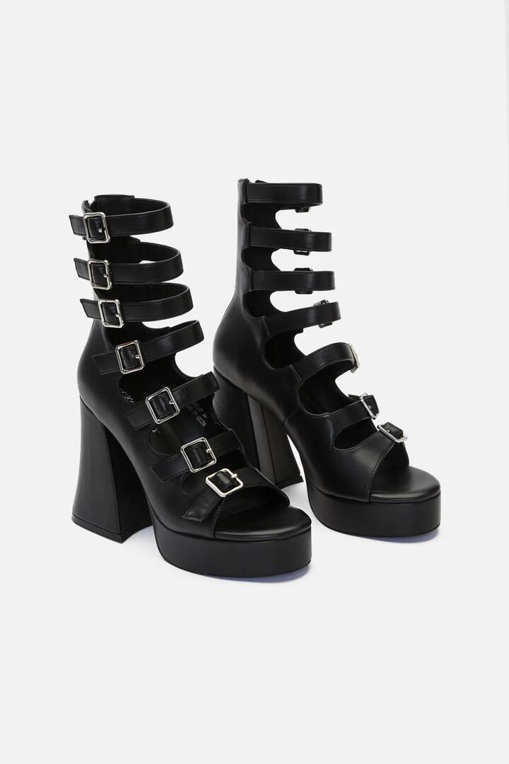 Image of Sandals. Productname: Banded Sandal in Black colour by brand - Black Friday