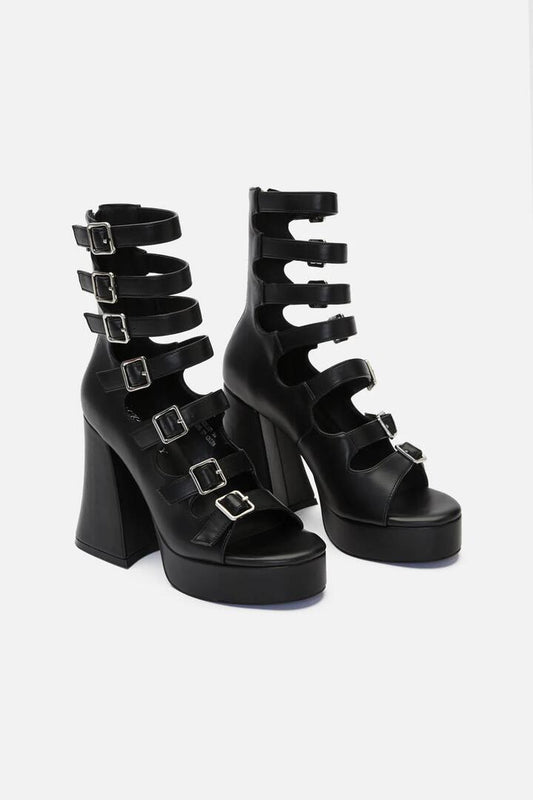 Image of Sandals. Productname: Banded Sandal in Black colour by brand - Black Friday