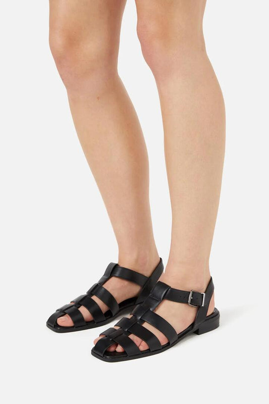 Image of Sandals. Productname: Black Closed Toe Sandals in Black colour by brand - Princess Highway