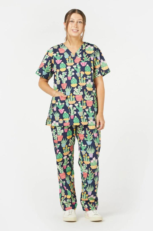 Image of a model wearing Uniforms & Workwear. Productname: Cactus Scrub Set in Navy colour by brand - Princess Highway