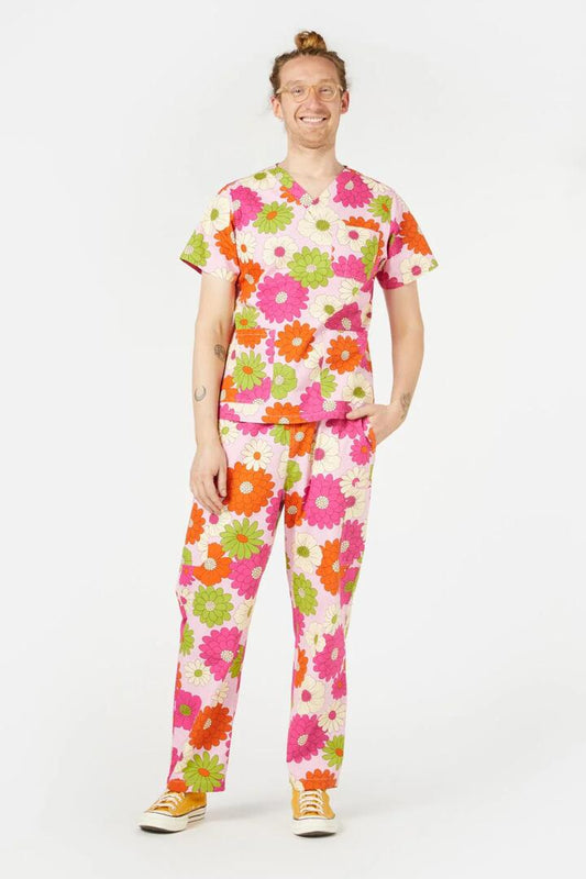 Image of a model wearing Uniforms & Workwear. Productname: Susan Scrub Set in Pink colour by brand - Princess Highway