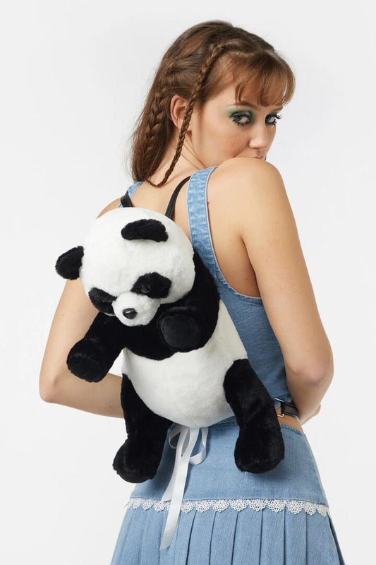 Image of Bags. Productname: Panda Backpack in Black/White colour by brand - Dangerfield