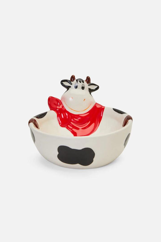 Image of Kitchen & Dining. Productname: Cow Trinket Bowl in White colour by brand - Dangerfield