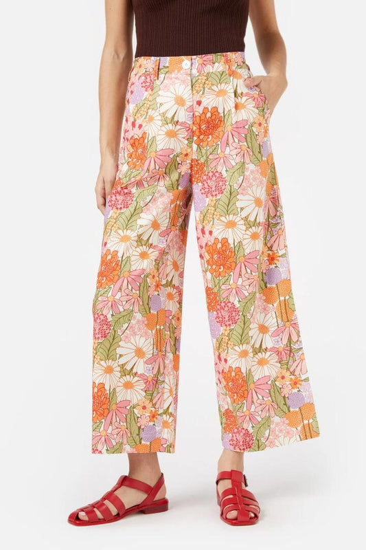 Image of a model wearing Pants. Productname: Eden Pant in Pink colour by brand - Princess Highway