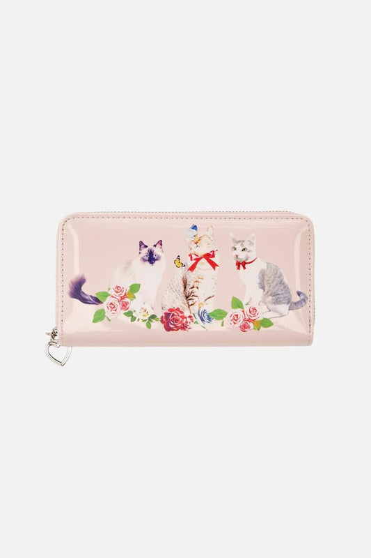 Image of Bags. Productname: Kitsch Kitties Wallet in Pink colour by brand - Dangerfield