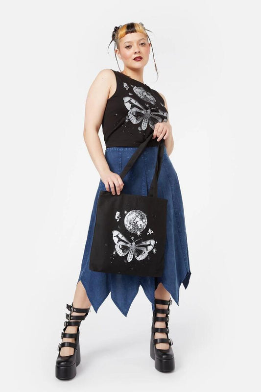 Image of Bags. Productname: Mega Moth Tote in Black colour by brand - Black Friday