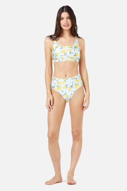 Image of Swimwear. Productname: Lemon Bikini Bottom in Blue colour by brand - Princess Highway