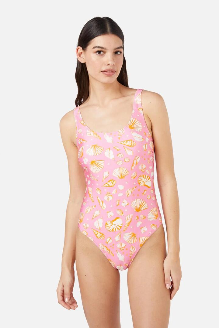 Image of Swimwear. Productname: Sea Shells One Piece in Pink colour by brand - Princess Highway