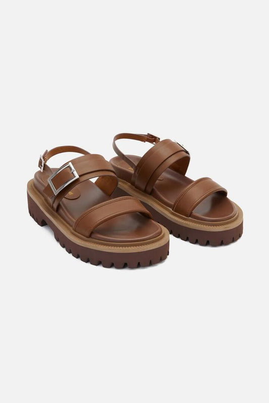 Image of Sandals. Productname: Two Tone Sandals in Tan colour by brand - Princess Highway