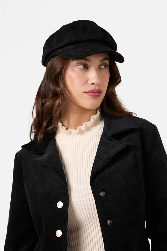 Image of Hats. Productname: Black Baker Boy Hat in Black colour by brand - Princess Highway