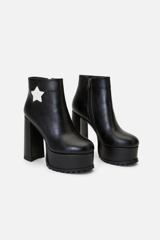 Image of Boots. Productname: Star Platform Boot in Black colour by brand - Dangerfield