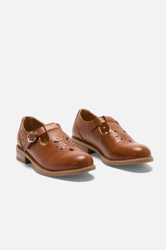 Image of Footwear. Productname: Tan Cut Out Shoe in Tan colour by brand - Princess Highway