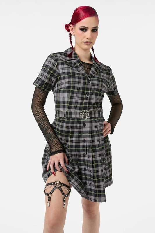 Image of Lingerie. Productname: Pentagram Chain Garter in Black colour by brand - Black Friday
