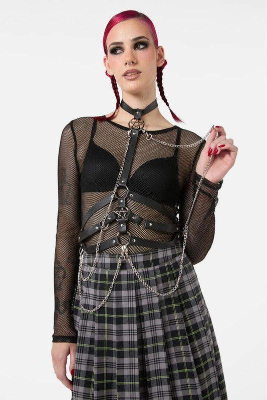Image of Lingerie. Productname: Pentagram Harness in Black colour by brand - Black Friday