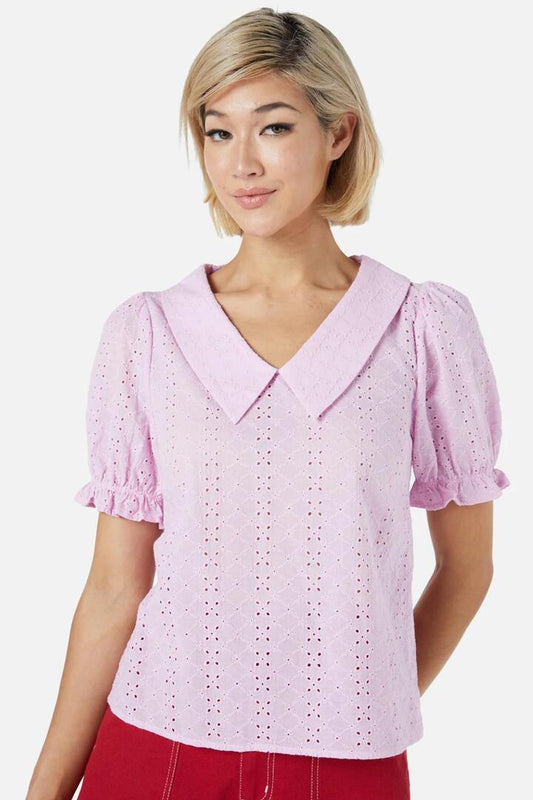 Image of a model wearing Tops. Productname: Trinity Top in White colour by brand - Princess Highway