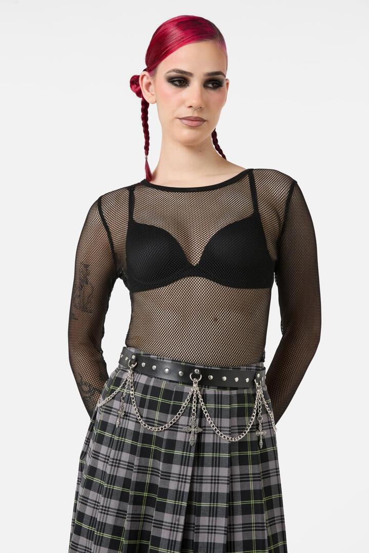 Image of Jewelry. Productname: Cross & Chain Belt in Black colour by brand - Black Friday