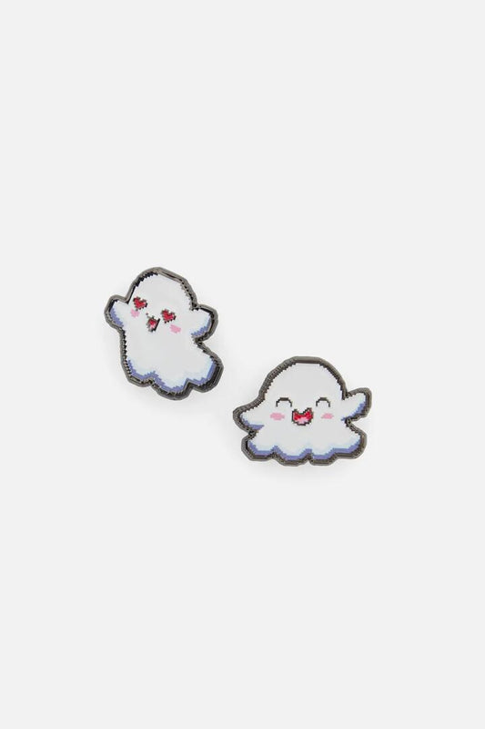 Image of Jewelry. Productname: Ghostie Pin Set in White colour by brand - Black Friday