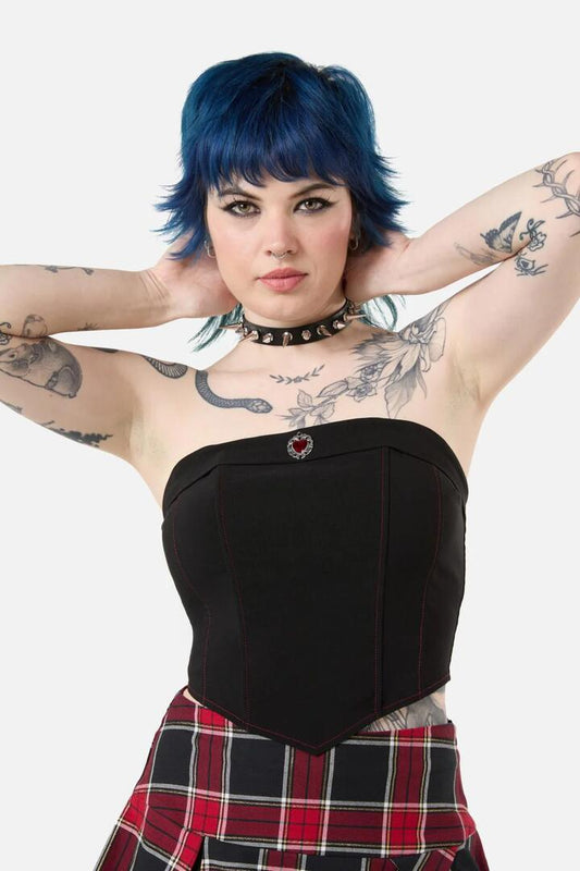 Image of Lingerie. Productname: Immaculate Corset in Black colour by brand - Dangerfield