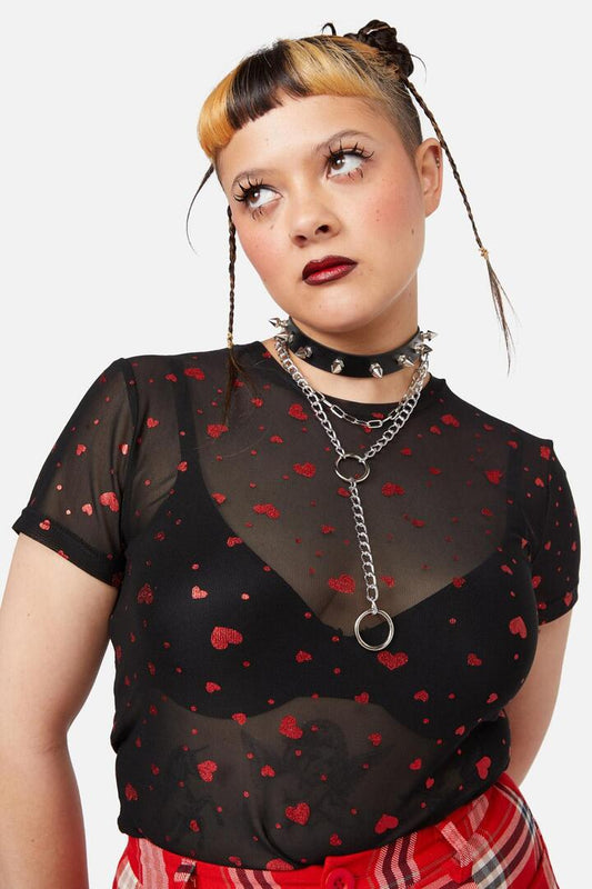 Image of Jewelry. Productname: Drop Chain Choker in Black colour by brand - Dangerfield