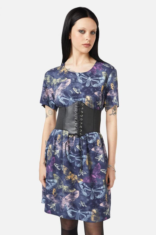 Image of Accessories. Productname: Star Eyelet Corset Belt in Black colour by brand - Black Friday