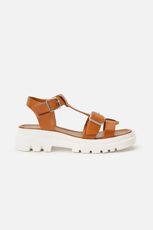 Image of Sandals. Productname: Tan Open Toe Sandals in Tan colour by brand - Princess Highway