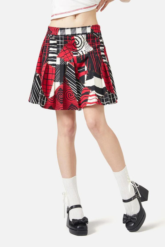 Image of a model wearing Skirts. Productname: Patched Up Skirt in Multi colour by brand - Black Friday