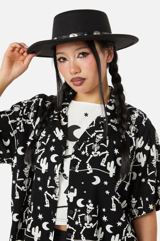 Image of Hats. Productname: Western Buckle Wide Brim Hat in Black colour by brand - Black Friday
