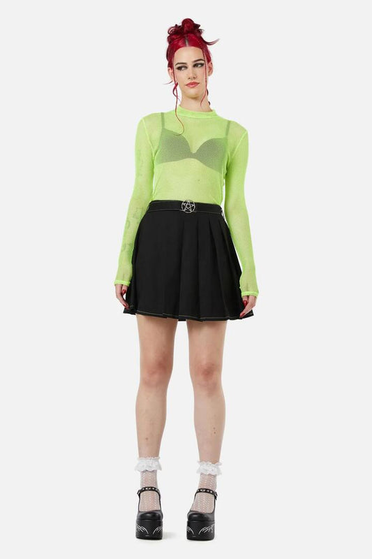 Image of a model wearing Skirts. Productname: Ghostlore Skirt in Black colour by brand - Black Friday