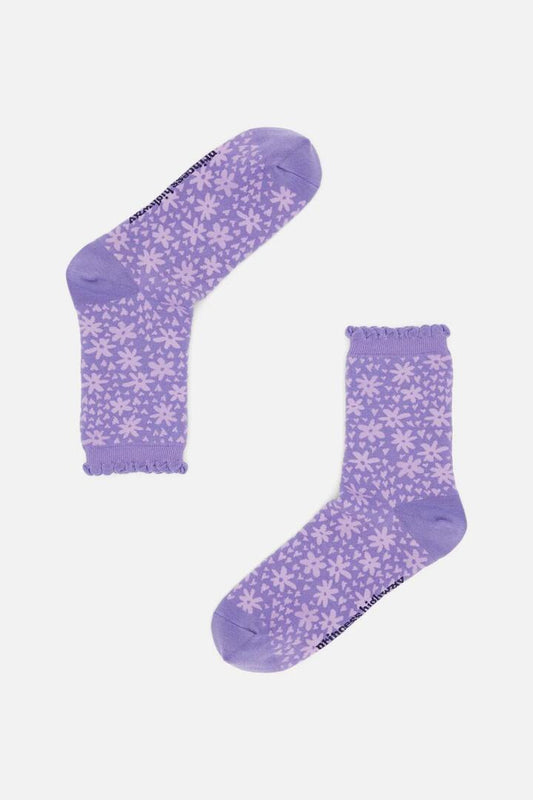 Image of Socks. Productname: Purple Valentina Socks in Purple colour by brand - Princess Highway