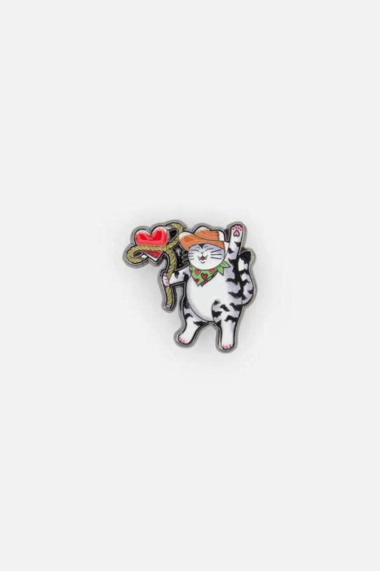 Image of Jewelry. Productname: Lasso Cat Pin in Multi colour by brand - Dangerfield