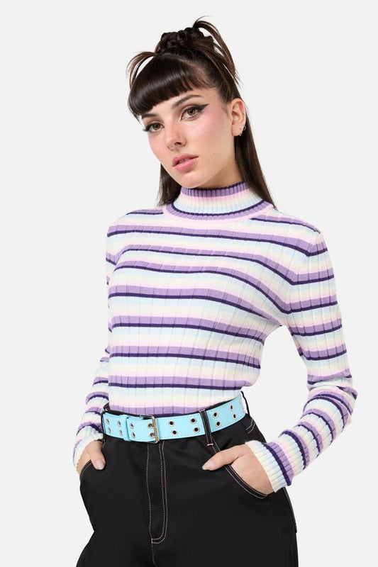Image of Accessories. Productname: Blue Eyelet Belt in Blue colour by brand - Dangerfield