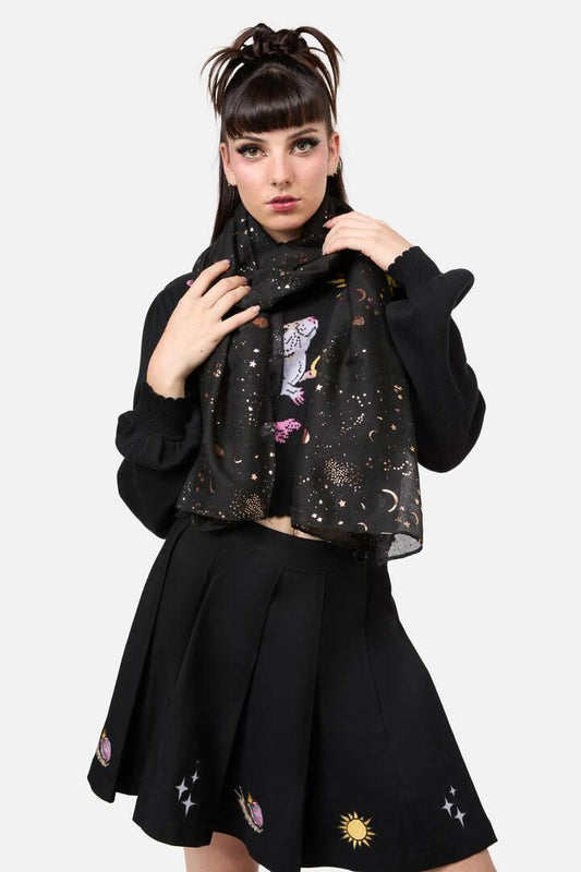 Image of Accessories. Productname: Moontime Scarf in Black colour by brand - Dangerfield