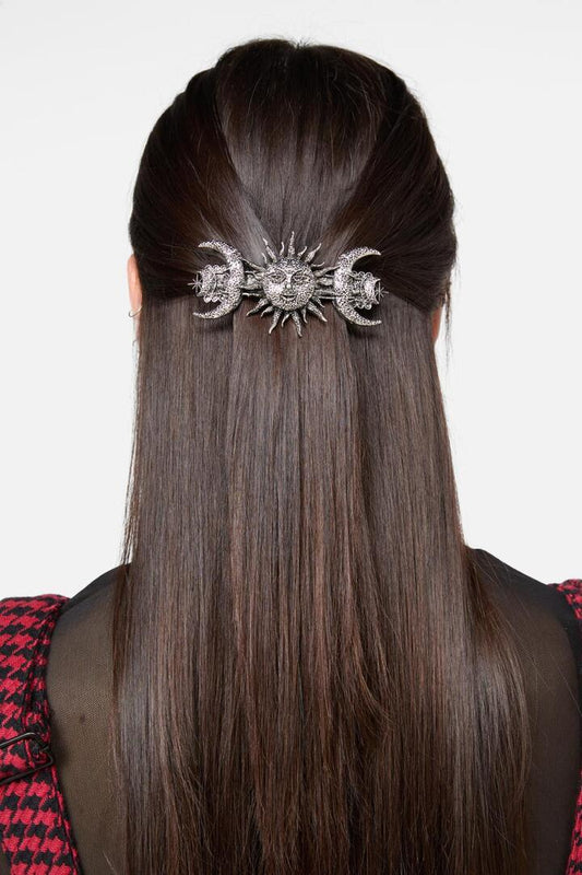 Image of Hair Accessories. Productname: Celestial Barrette Clip in Silver colour by brand - Black Friday