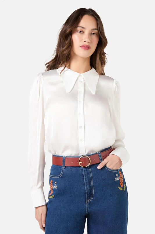 Image of Accessories. Productname: Dark Red Circle Buckle Belt in Dark Red colour by brand - Princess Highway