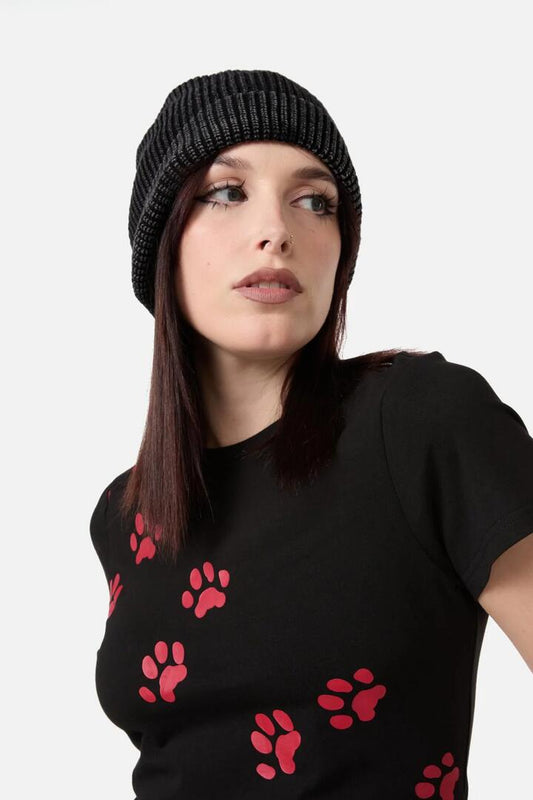 Image of Hats. Productname: Distressed Washed Beanie in Black colour by brand - Dangerfield
