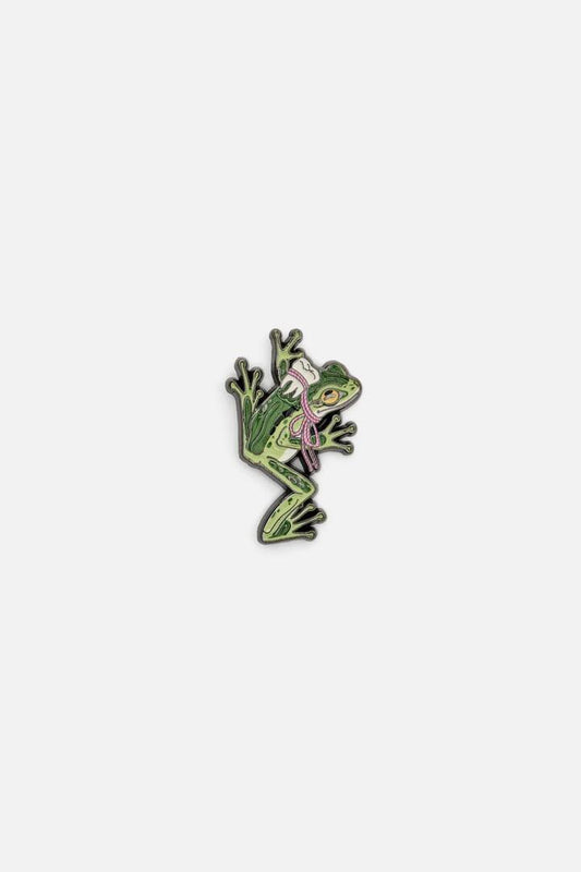 Image of Jewelry. Productname: Frog Critter Pin in Green colour by brand - Dangerfield