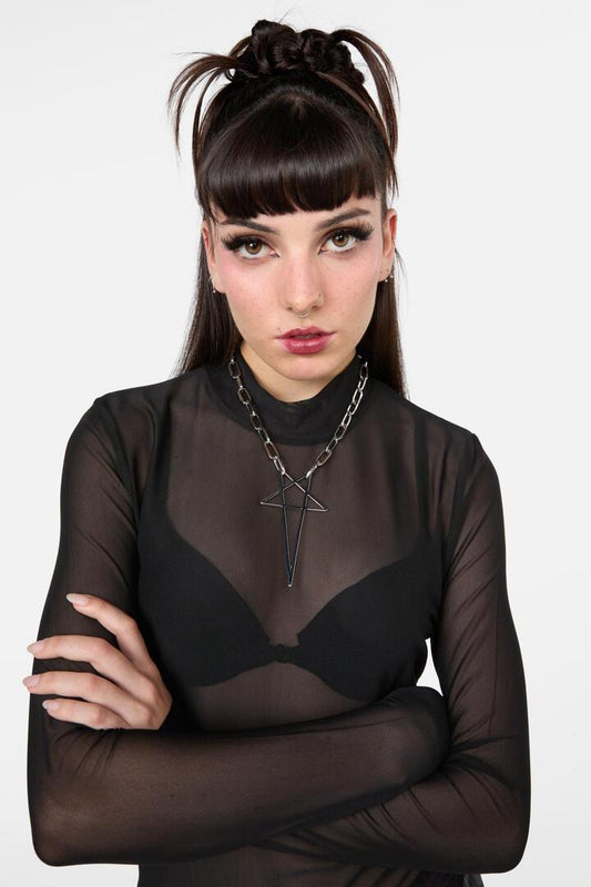 Image of Necklaces. Productname: Large Statement Necklace in Silver colour by brand - Black Friday