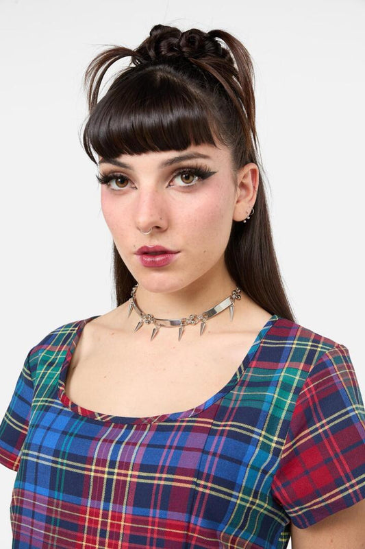 Image of Jewelry. Productname: Metalhead Choker Necklace in Silver colour by brand - Black Friday