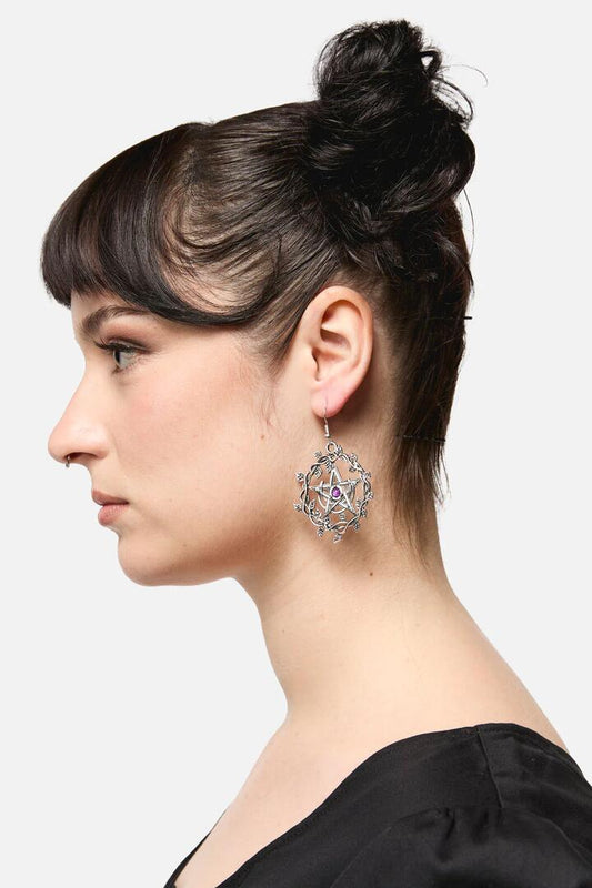 Image of Earrings. Productname: Witch Earrings in Silver colour by brand - Black Friday